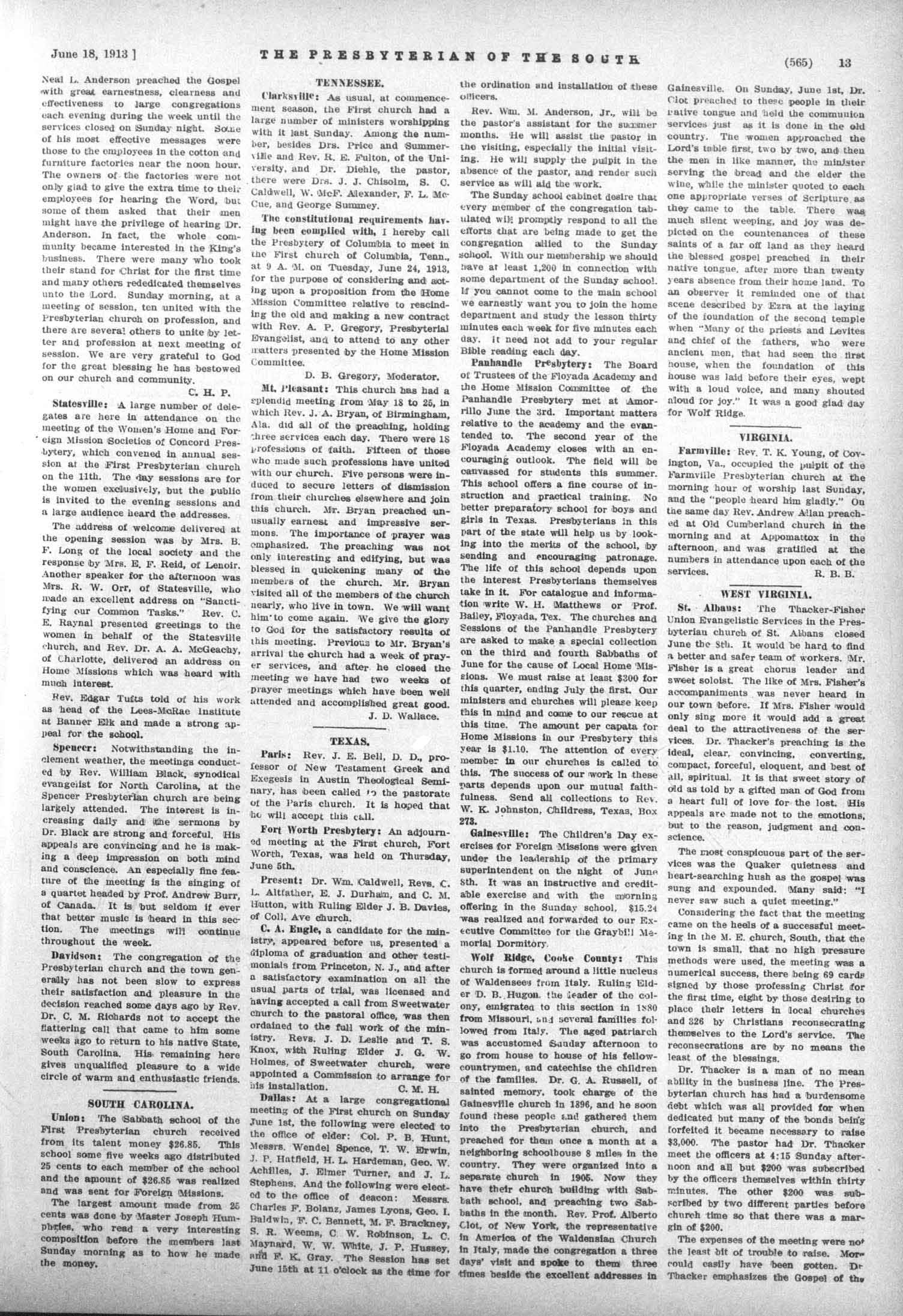 Mt Pleasant services